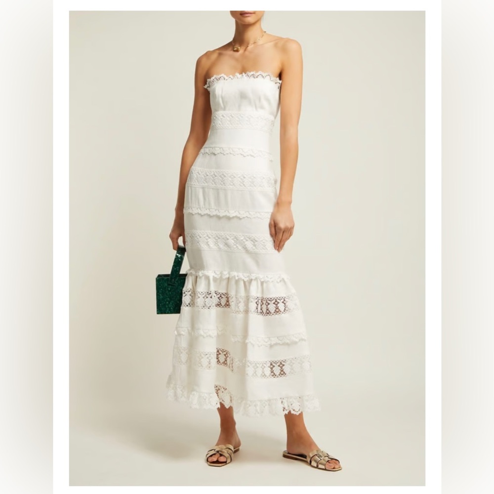 *SOLD* NWT Zimmerman Wayfarer Cotton and Lace Panelled Dress
